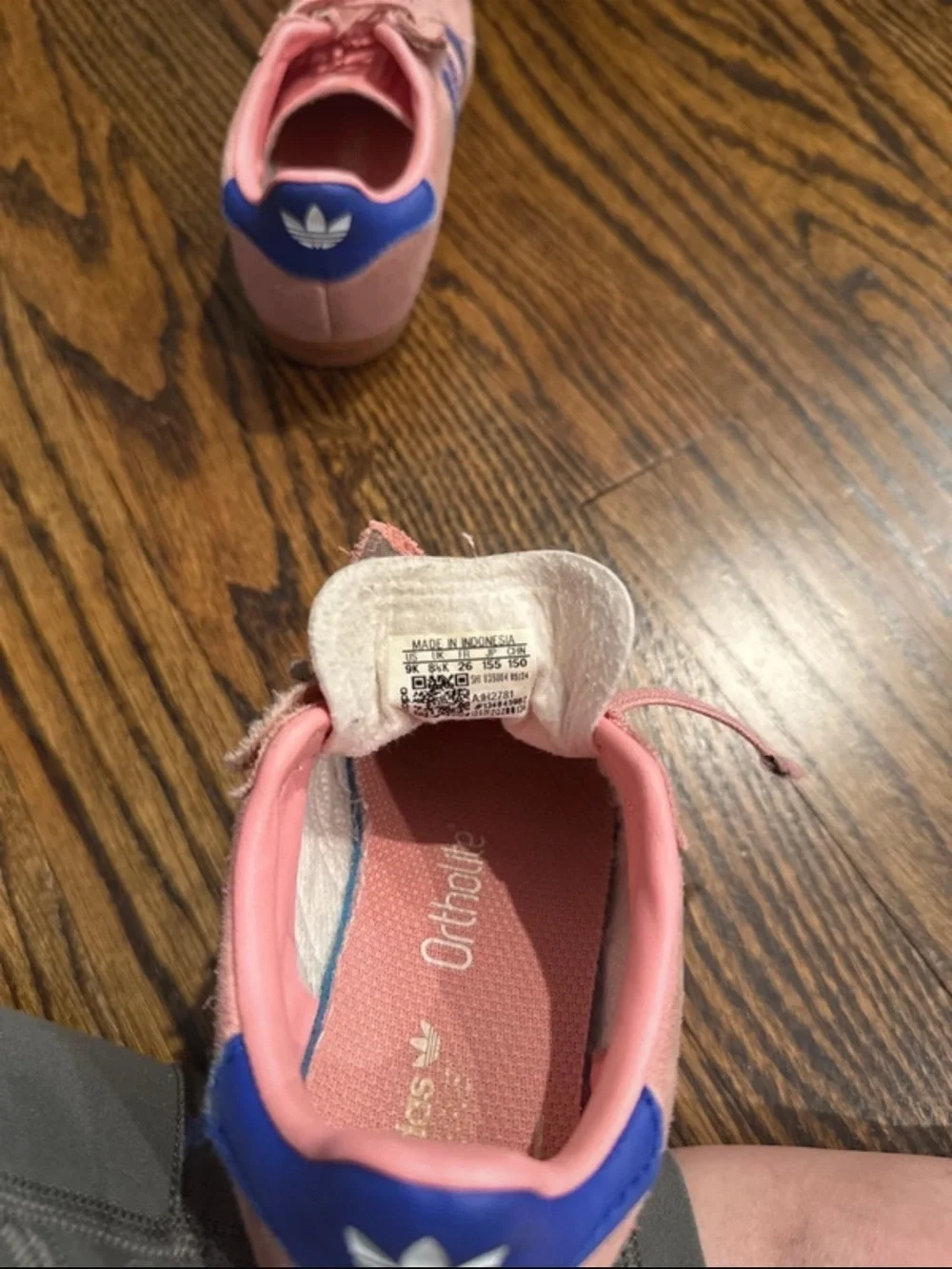Adidas Kids Gazelle Pink & Blue Shoe